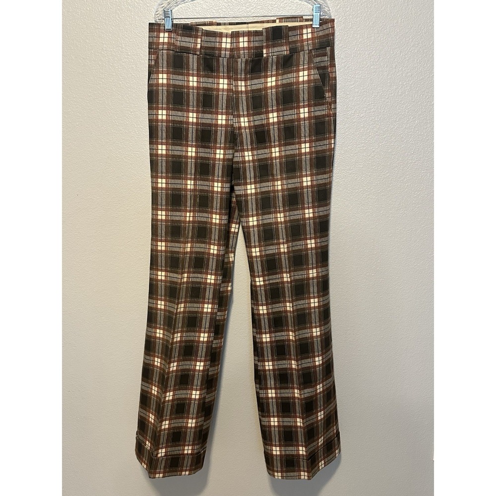 VTG 70s Mens Disco Plaid Bellbottom Flare Leisure PG's Gulfstream Pants 34Wx36L